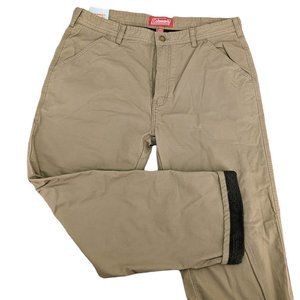 Coleman Men's Fleece Lined Worker Pants Driftwood 36x30